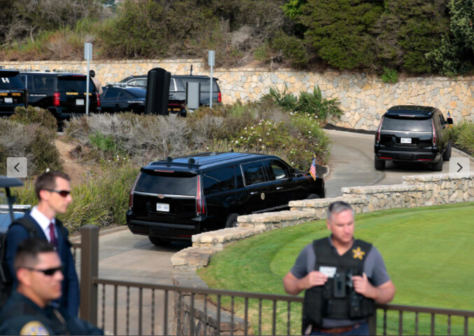 Un homme arrêté dans le club de golf de Trump à Los Angeles, une arme chargée découverte dans sa voiture