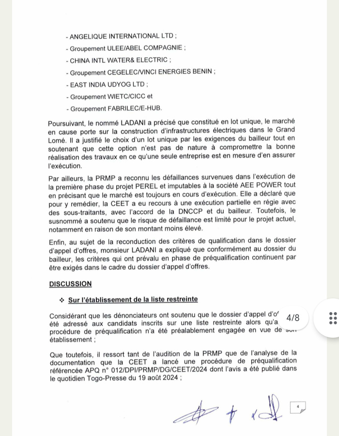 Après le Sénégal, AEE Power confrontée à ses manquements au Togo