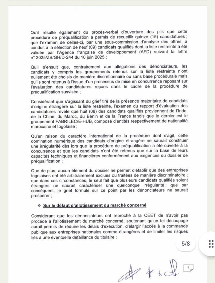 Après le Sénégal, AEE Power confrontée à ses manquements au Togo Après le Sénégal, AEE Power confrontée à ses manquements au Togo
