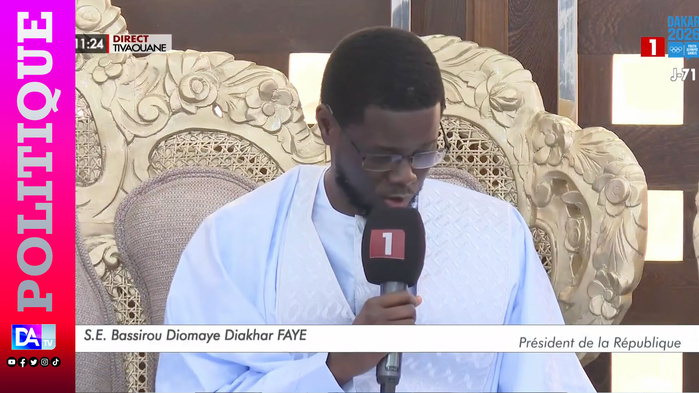 Tivaouane: Devant le Khalife Serigne Babacar Sy Mansour, Bassirou Diomaye Faye érige l’unité et le « Tawhid » en boussole nationale