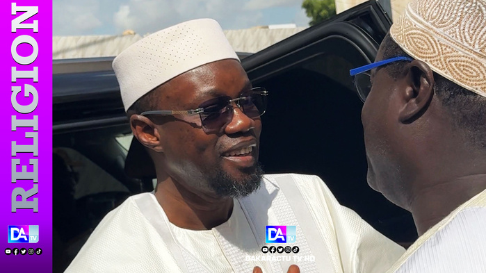 Ousmane Sonko à Tivaouane, après une étape à Ndiassane Ousmane Sonko à Tivaouane, après une étape à Ndiassane