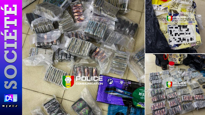 Dakar : une femme arrêtée avec un colis contenant plus de 10 kg de haschisch, de la poudre suspectée de cocaïne et des bonbons présumés au MDMA