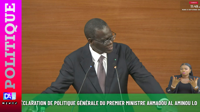 Assemblée nationale: " Je rassure au passage les organisations syndicales que le nouveau code du tavail et le nouveau code de sécurité sociale votés par votre assemblée, ne seront jamais une arme de l’État"( Al Aminou Lô). Assemblée nationale: " Je rassure au passage les organisations syndicales que le nouveau code du tavail et le nouveau code de sécurité sociale votés par votre assemblée, ne seront jamais une arme de l’État"( Al Aminou Lô).