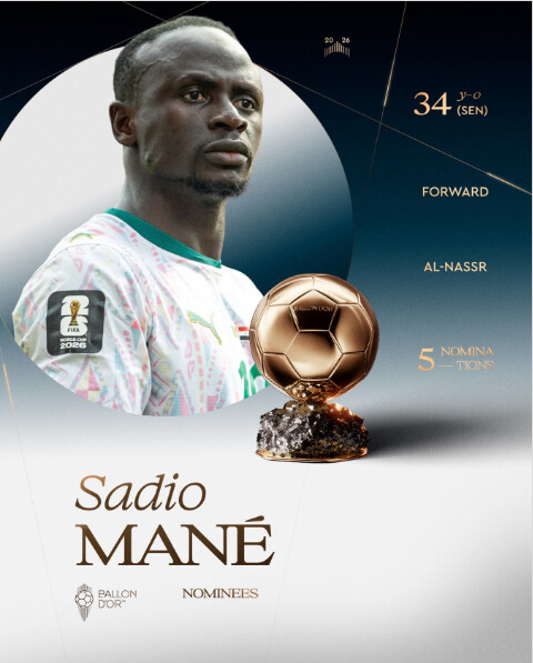 BALLON D’OR 2026 : Sadio Mané parmi les géants, Édouard Mendy nommé gardien de l’année