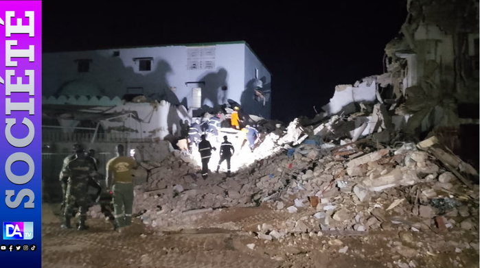 Kaolack: éffondrement d'un bâtiment R+2 qui abritait un Daara, 1 mort et 3 blessés enregistrés...