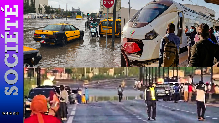 Inondations à Dakar : autoroute perturbée, BRT en service partiel et gares du TER non desservies …les transports collectifs perturbés Inondations à Dakar : autoroute perturbée, BRT en service partiel et gares du TER non desservies …les transports collectifs perturbés