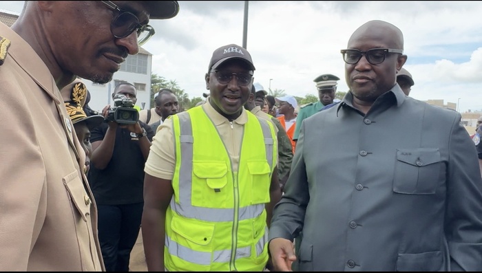 Zone de captage sous les eaux : Les ministres Mouhamadou Makhtar Cissé et Cheikh Tidiane Dieye en visite sur le terrain