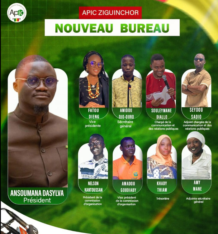 APIC/Ziguinchor : le journaliste Ansoumana Dasylva du GMS élu président APIC/Ziguinchor : le journaliste Ansoumana Dasylva du GMS élu président