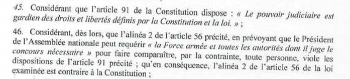 Enquêtes parlementaires : ce que le Conseil constitutionnel a censuré sur les convocations (l’article 56)