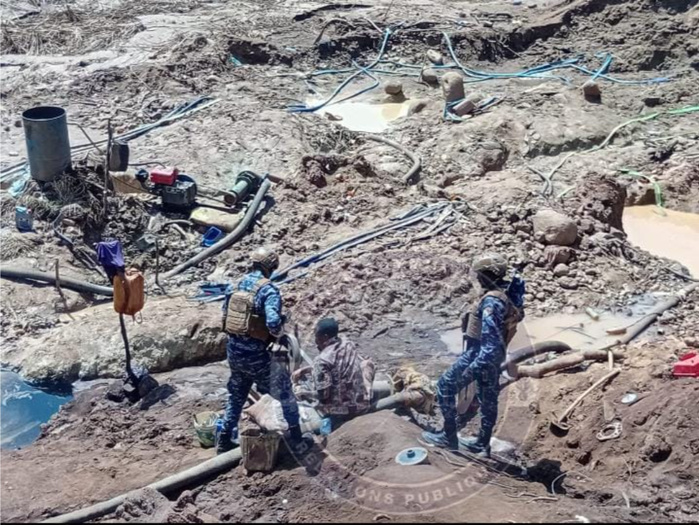 Kédougou : plusieurs sites d’orpaillage clandestins démantelés aux abords de Tinkoto et Thiankoumbassa