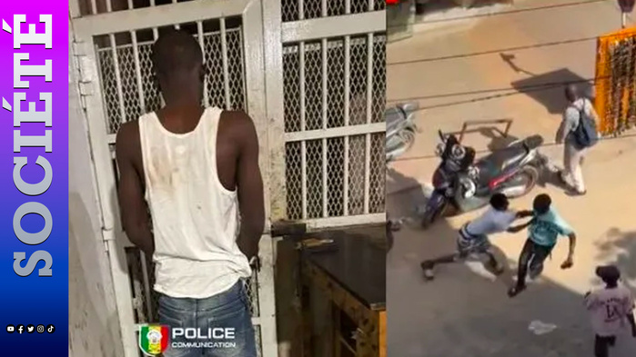 Agression filmée au marché Colobane : le suspect traqué par la police et arrêté à Fass après plusieurs jours de cavale