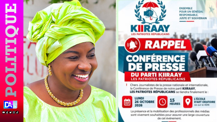 KIIRAAY face à lapresse ce lundi 26
