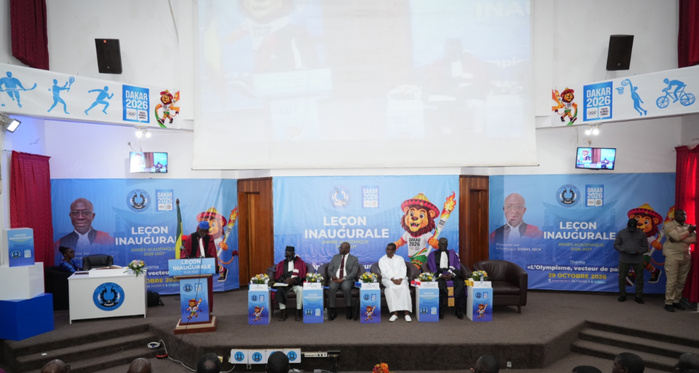 Rentrée académique à l’UCAD : l’olympisme au cœur de la leçon inaugurale du Pr Djibril Seck Rentrée académique à l’UCAD : l’olympisme au cœur de la leçon inaugurale du Pr Djibril Seck