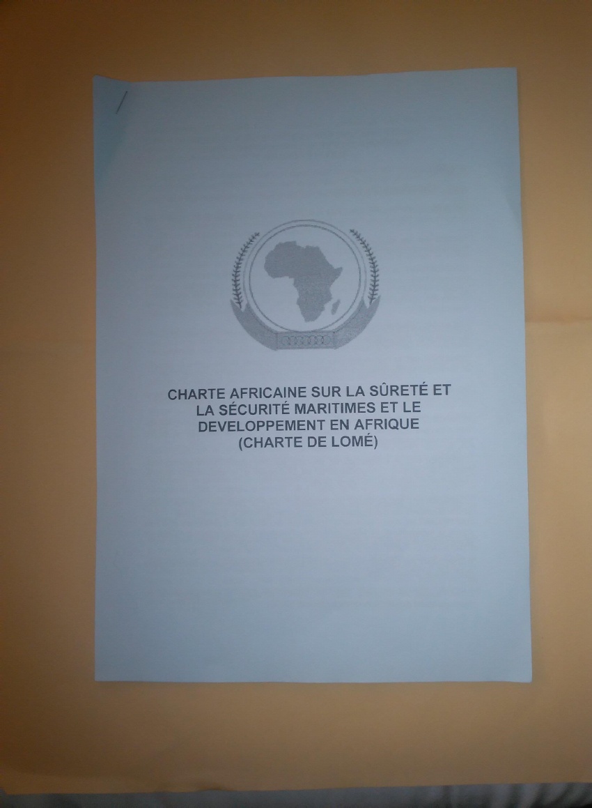 La charte de Lomé, adoptée le 16 octobre.