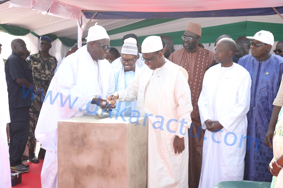 Les images de la pose de la première pierre de l’hôpital "Khadimou Rassoul"  de Touba