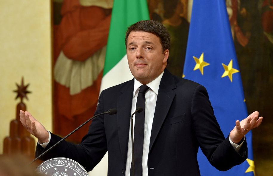 Le chef du gouvernement italien Matteo Renzi a présenté sa démission (présidence)