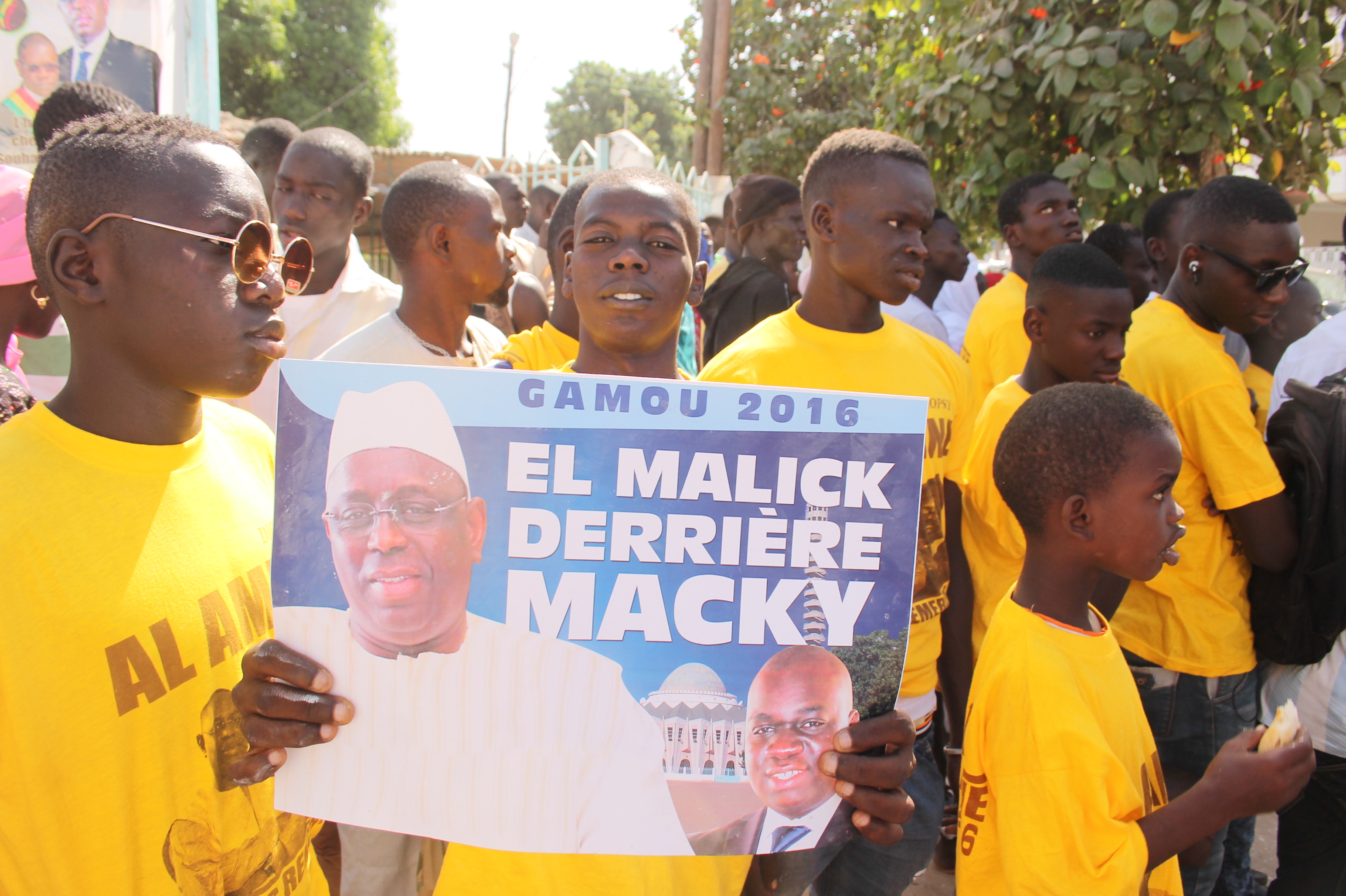 Images de l'accueil du président Macky Sall par les familles religieuses de Thiès et Tivaouane