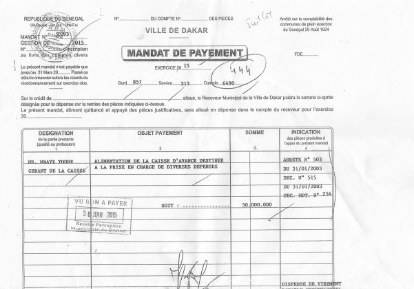 Fausse facture du Gie Keur Tabbar, faux procès-verbal de réception et mandat de payement signés de sa main : Au-delà des aveux de Mbaye Touré & Cie, voici les preuves matérielles qui enfoncent Khalifa Sall