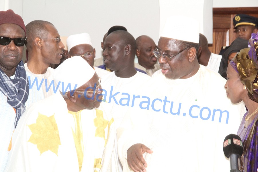 TIVAOUANE : Le président Macky Sall est arrivé à la cérémonie religieuse