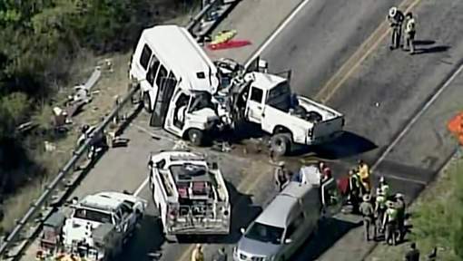 Un terrible accident fait au moins douze morts au Texas