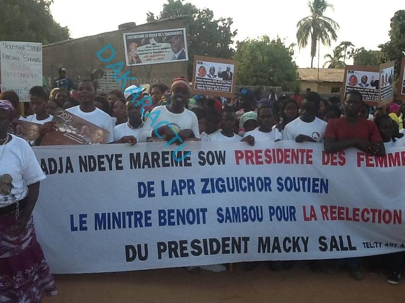Meeting  de l’APR de Ziguinchor : Forte mobilisation de Benoît Sambou