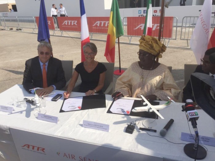 TRANSPORT AÉRIEN : Air Sénégal S.A finalise la commande des deux avions neufs de type ATR 72-600