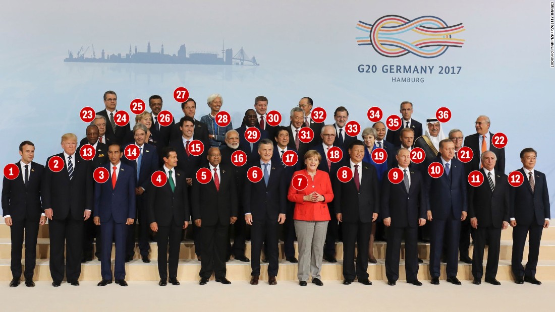 Qui est qui dans la photo de classe 2017 des dirigeants du G20