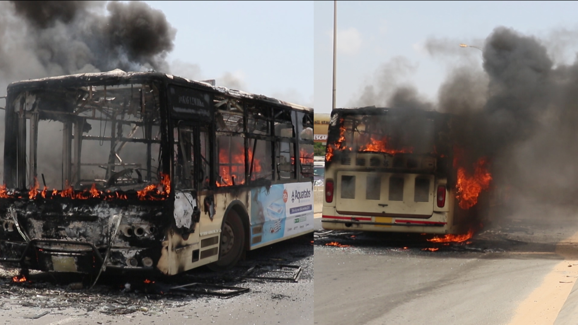 Sueurs froides : Un bus DDD plein à craquer prend feu