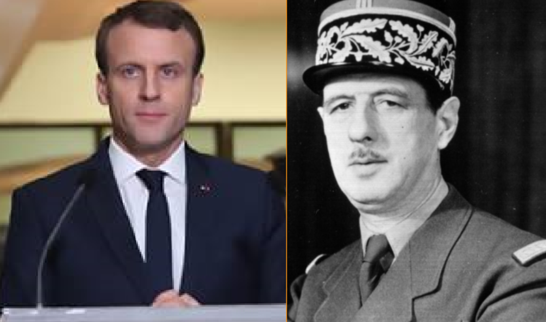 « 60 ans » après le discours du 26 août 1958 : quand Macron enfile la tenue du Général de Gaulle 