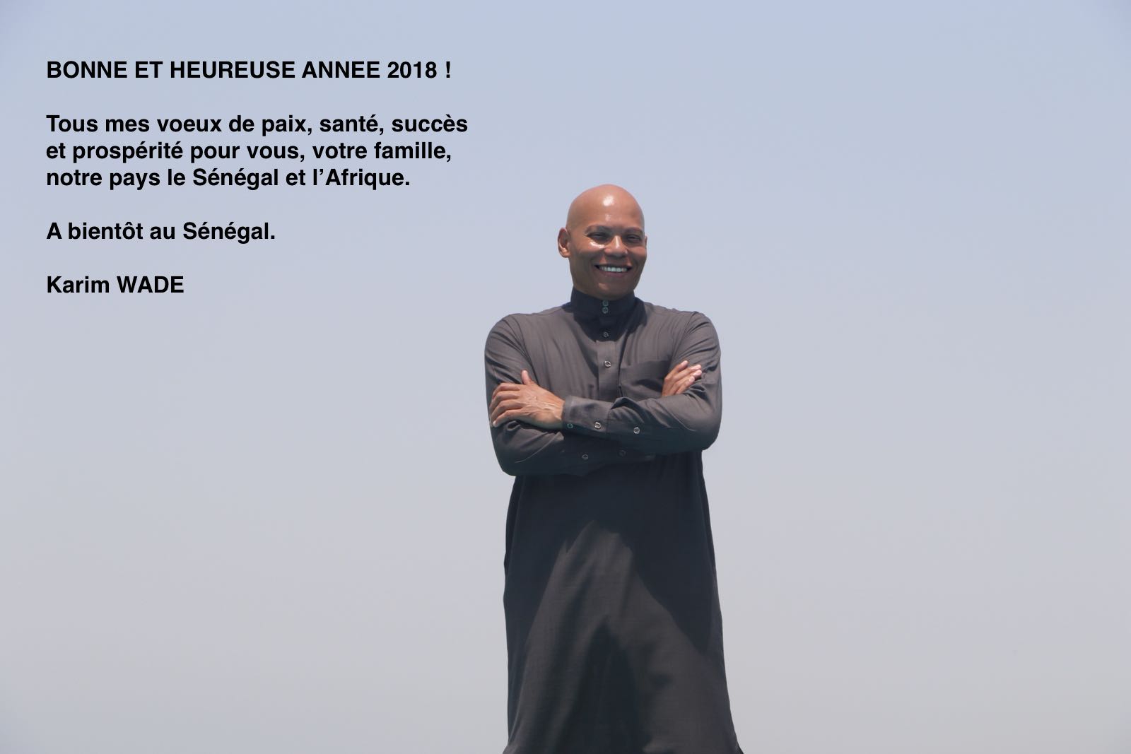 Les voeux du candidat du PDS, Karim Wade, adressés aux sénégalaises et aux sénégalais