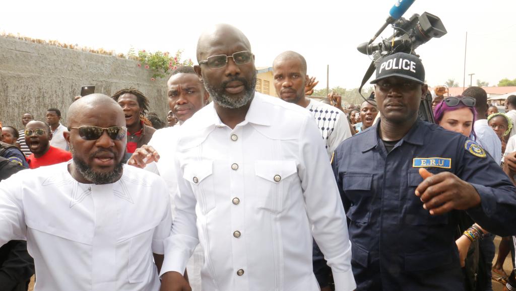 George Weah investi président du Liberia