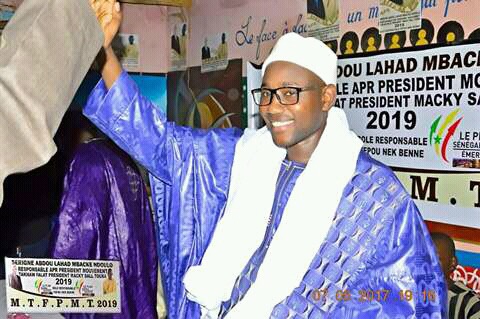 (APR) NOUVELLE DÉFECTION À TOUBA : Serigne Abdou Lahad Mbacké Ndoulo renonce à son ' And Falaat  Macky Sall en 2019