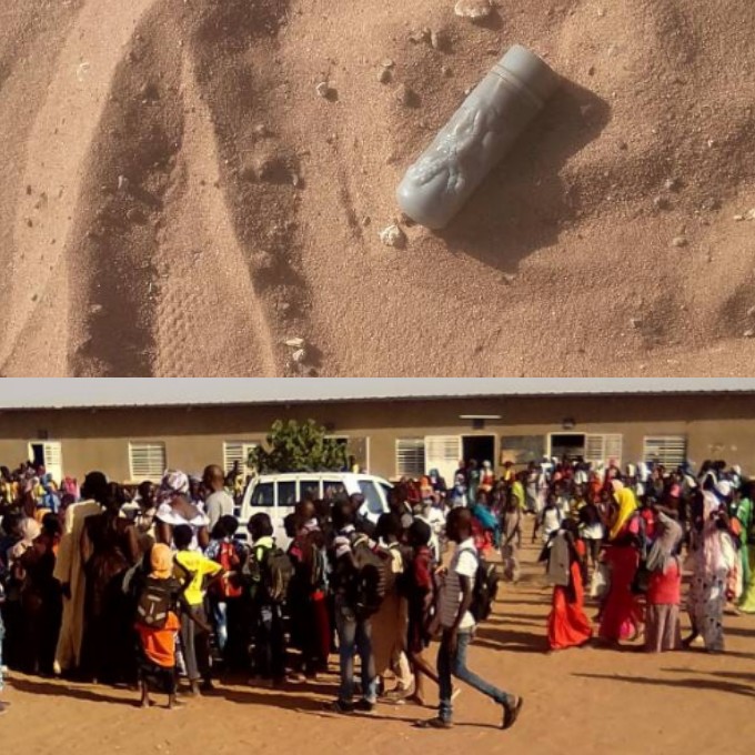 MBACKÉ - La police jette des  grenades lacrymogènes dans une école franco-arabe. Plusieurs élèves ont été évacués