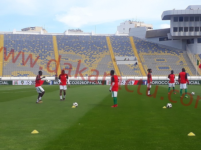 Stade Mouhamed V : Les Lions à l’échauffement 