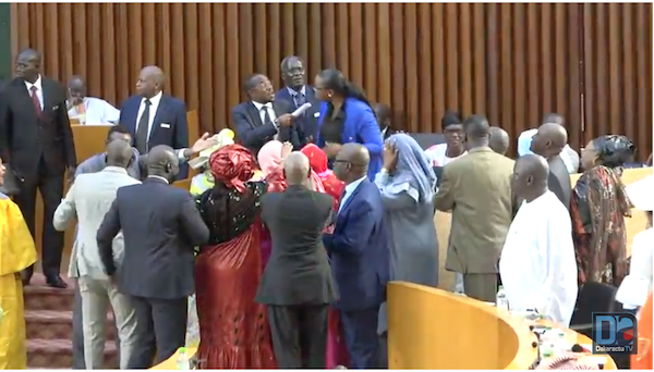 Assemblée nationale : échanges de coups de poings entre députés, la séance suspendue
