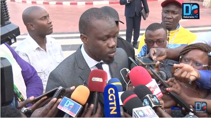Ousmane Sonko sortant de l’hémicycle : « Les choses sont loin d’atteindre leur apogée »