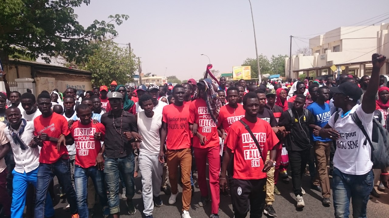 Décès de Fallou Sène : Les étudiants de Kaolack exigent la condamnation du gendarme qui a tiré sur leur camarade