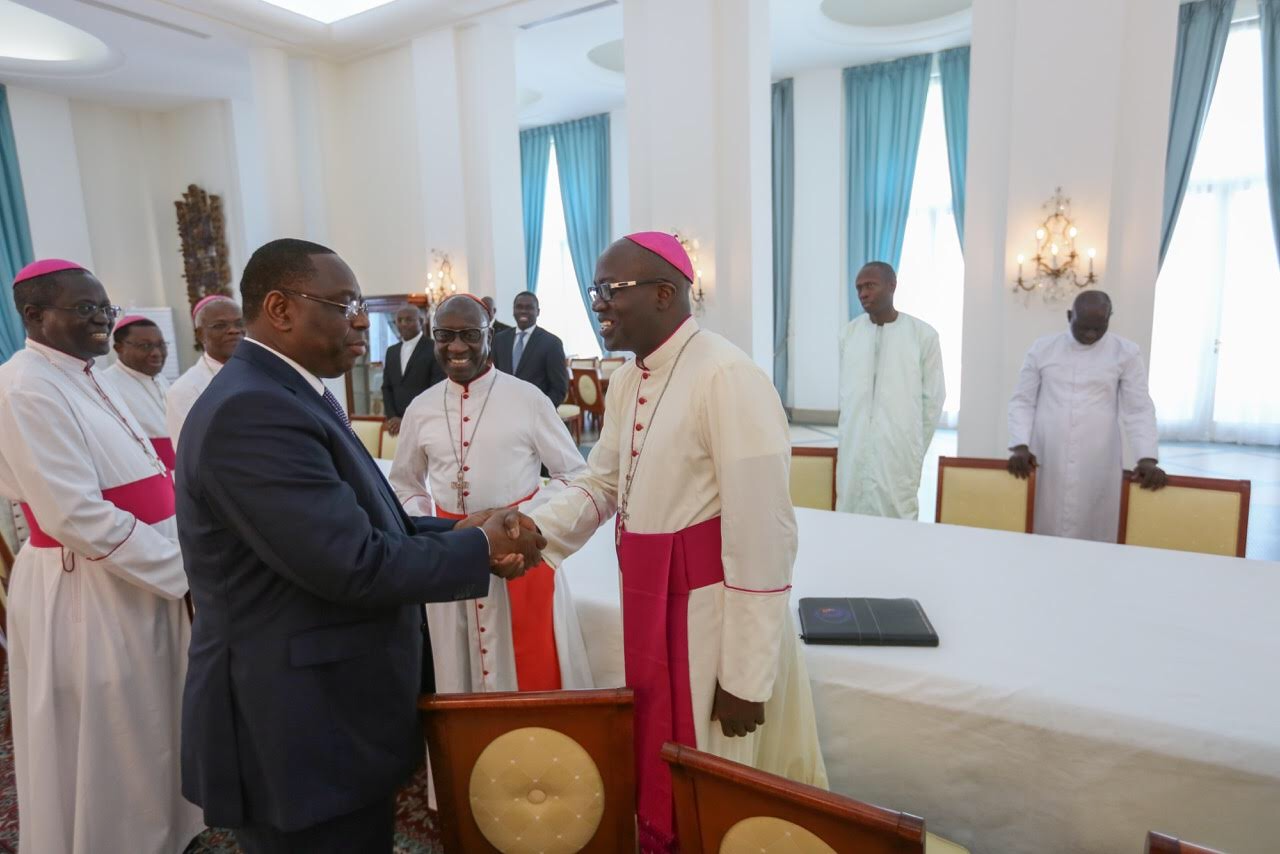 Lendemains de pèlerinage à Popenguine : Les évêques du Sénégal reçus par le chef de l’État (Images)