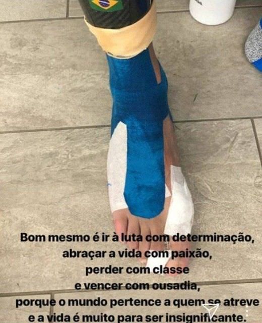 PHOTO : le pied de Neymar après son retour