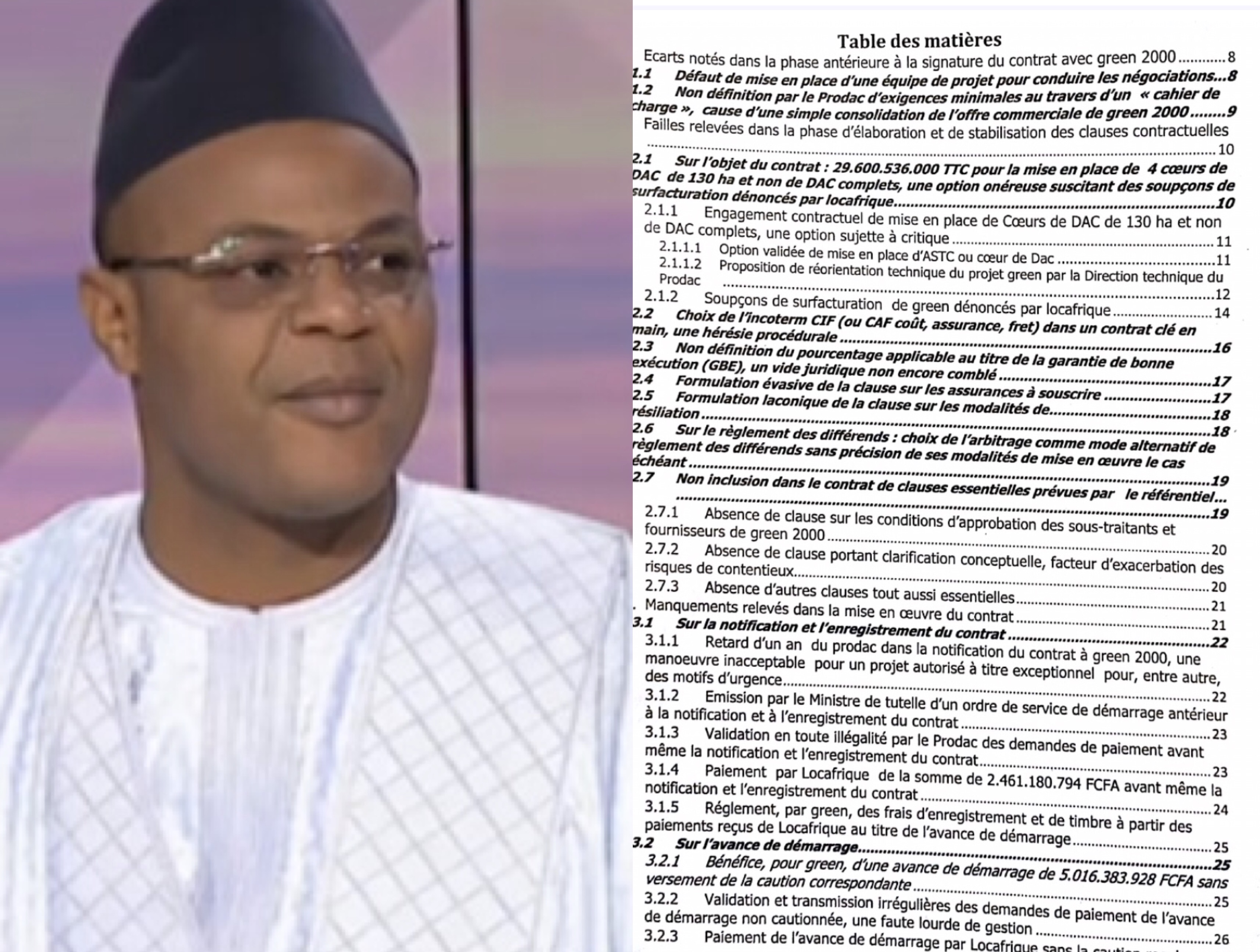 Exclusif : Rapport complet de l’I.G.F. sur le PRODAC (DOCUMENTS)