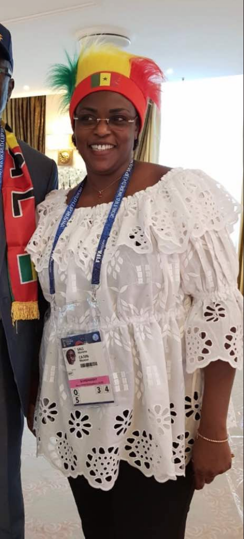 RUSSIE 2018 : La première Dame du Sénégal Marième Faye Sall soutient les Lions