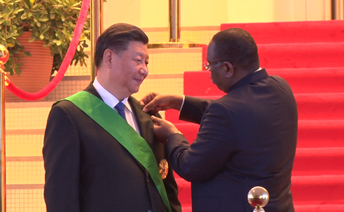 Le président chinois élevé à la dignité de Grand Croix dans l'ordre national du Lion