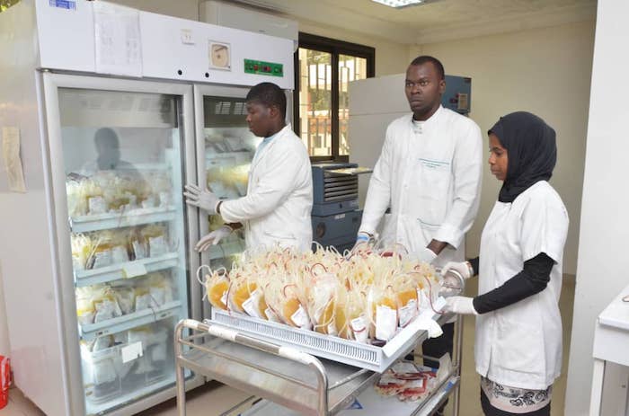 CNTS : Abdoulaye Diouf se réjouit du stock suffisant des poches de sang