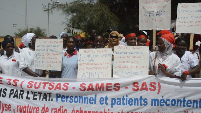 Marche des travailleurs de l’hôpital régional de Saint-Louis : Les syndicalistes exigent l'audit de la structure sanitaire