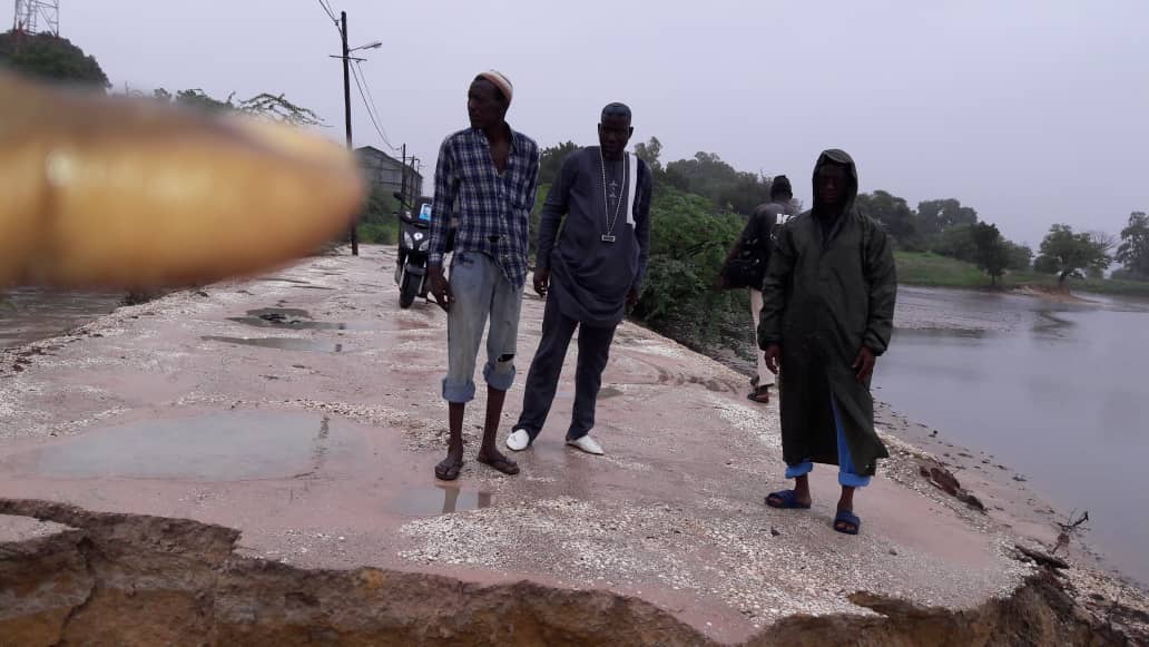 Fortes pluies d’hier : Sokone coupé en deux 