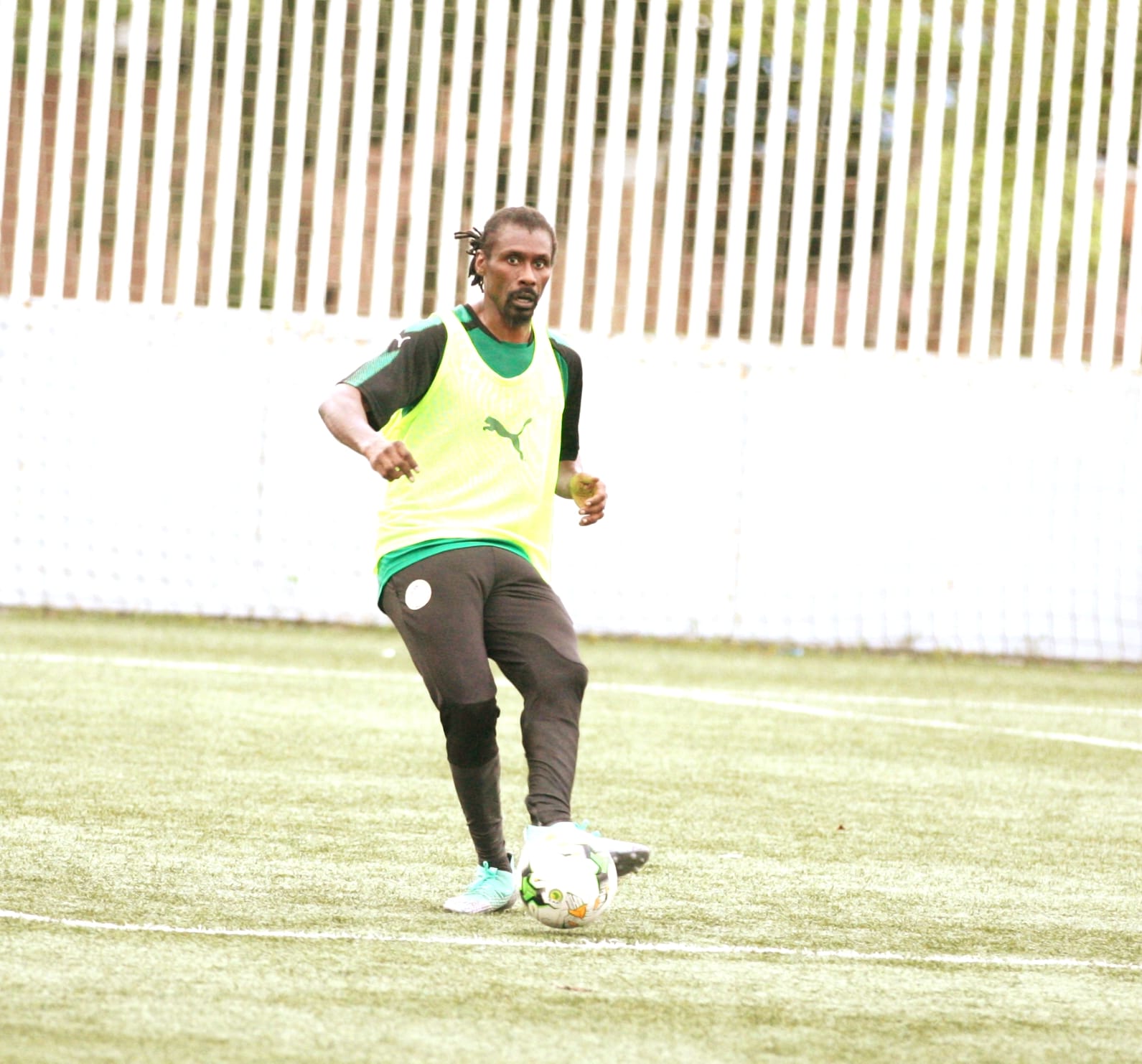 Malabo : Aliou Cissé participe à une opposition durant l'entraînement des Lions