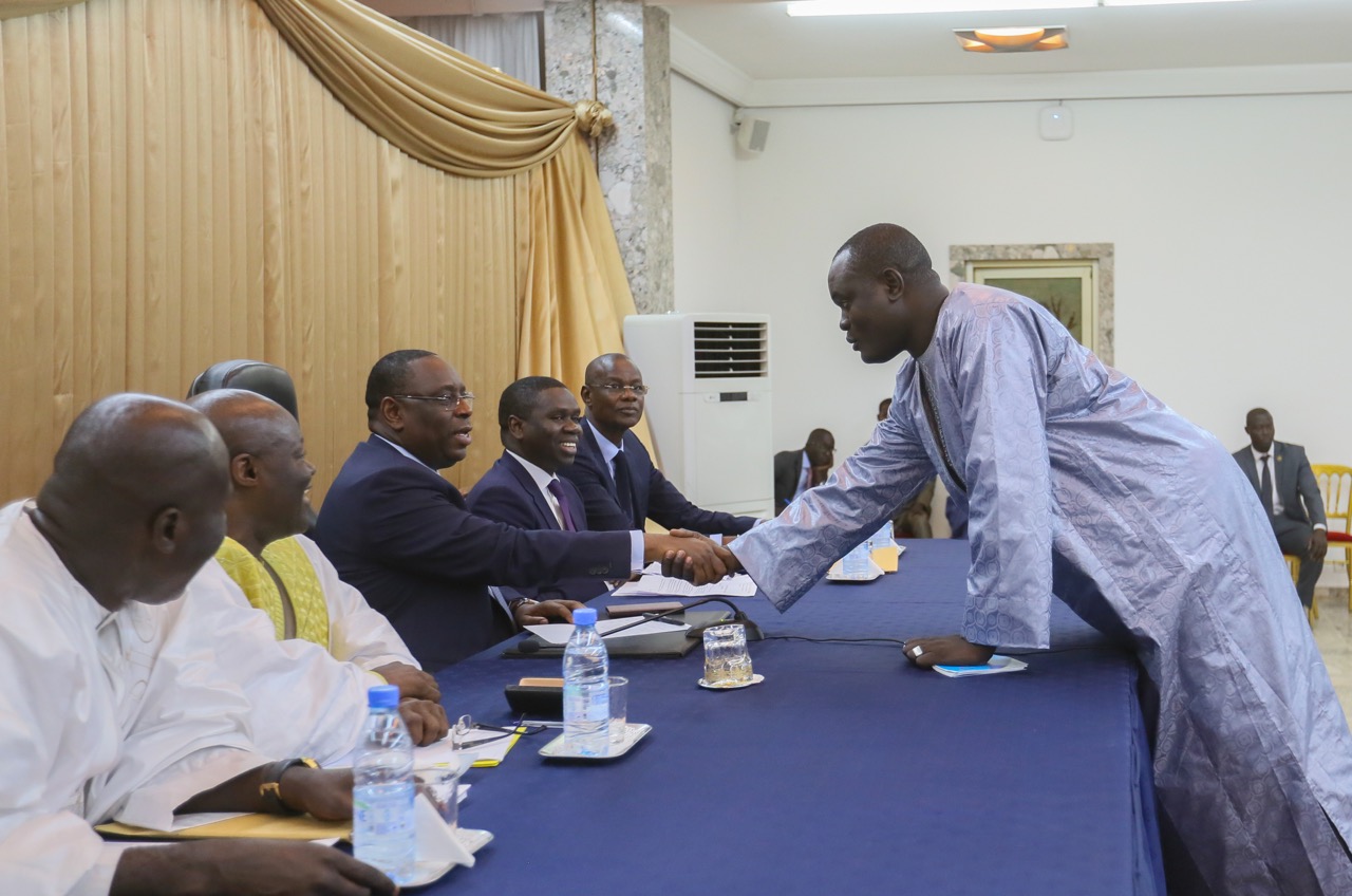 Palais : Macky Sall reçoit la Nouvelle Force Economique Sénégalaise de Braya
