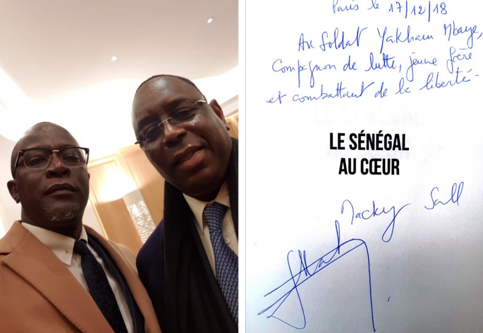 Une dédicace pas comme les autres ! Quand Macky Sall élève Yakham Mbaye au rang de «soldat, compagnon et combattant»
