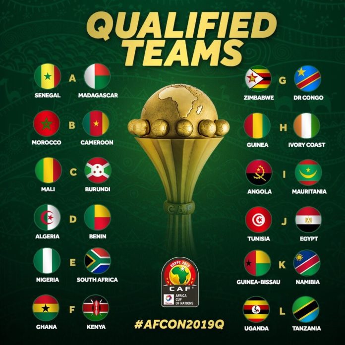 CAN 2019 : Voici les 24 équipes qualifiées 