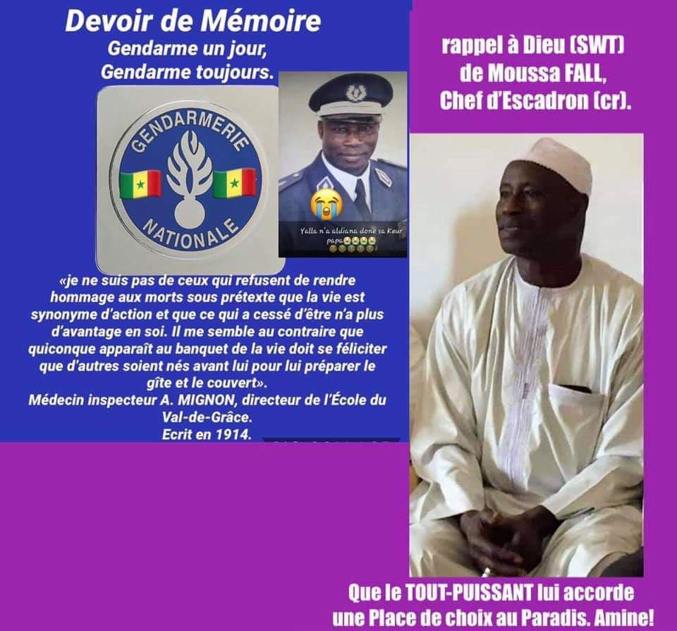 Le judo sénégalais en deuil : Le commandant Moussa Fall est décédé